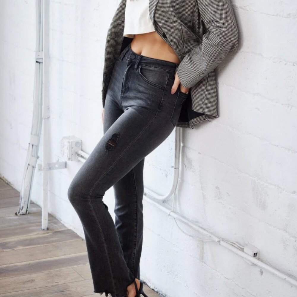 High Rise Bootcut Jeans (stretchy) - Picture 2 of 4